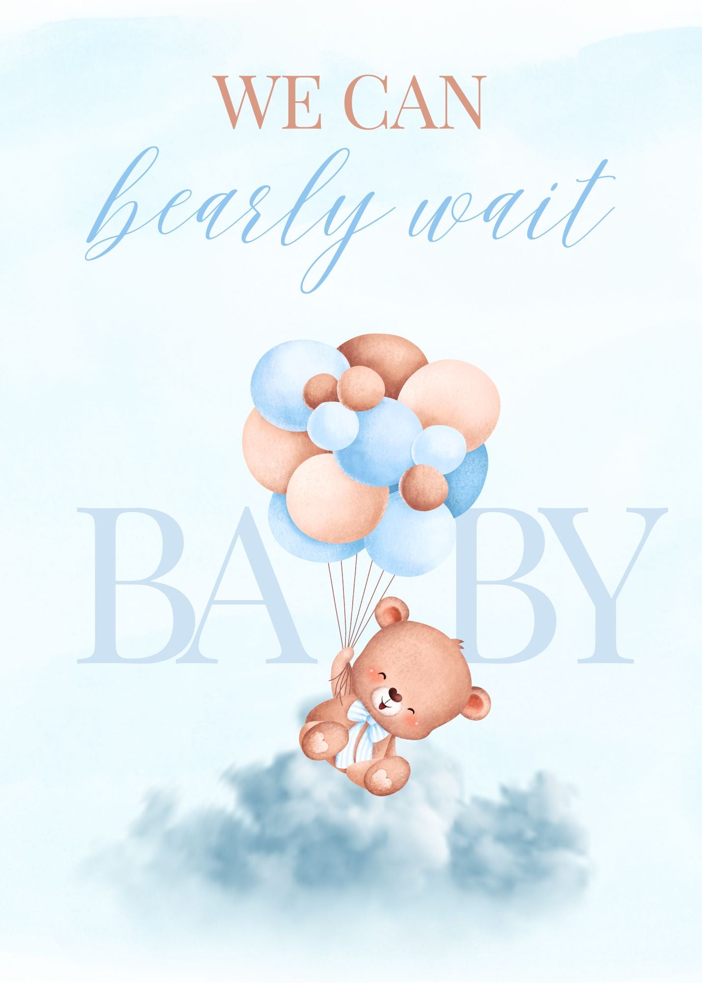 Can Bearly Wait Baby Shower Animated Invitation