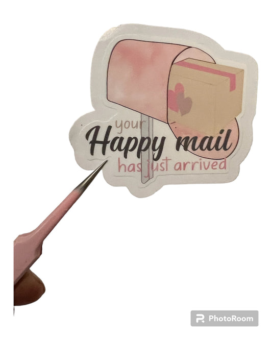 Happy Mail  Die Cut Sticker Packing Labels Set Of 24