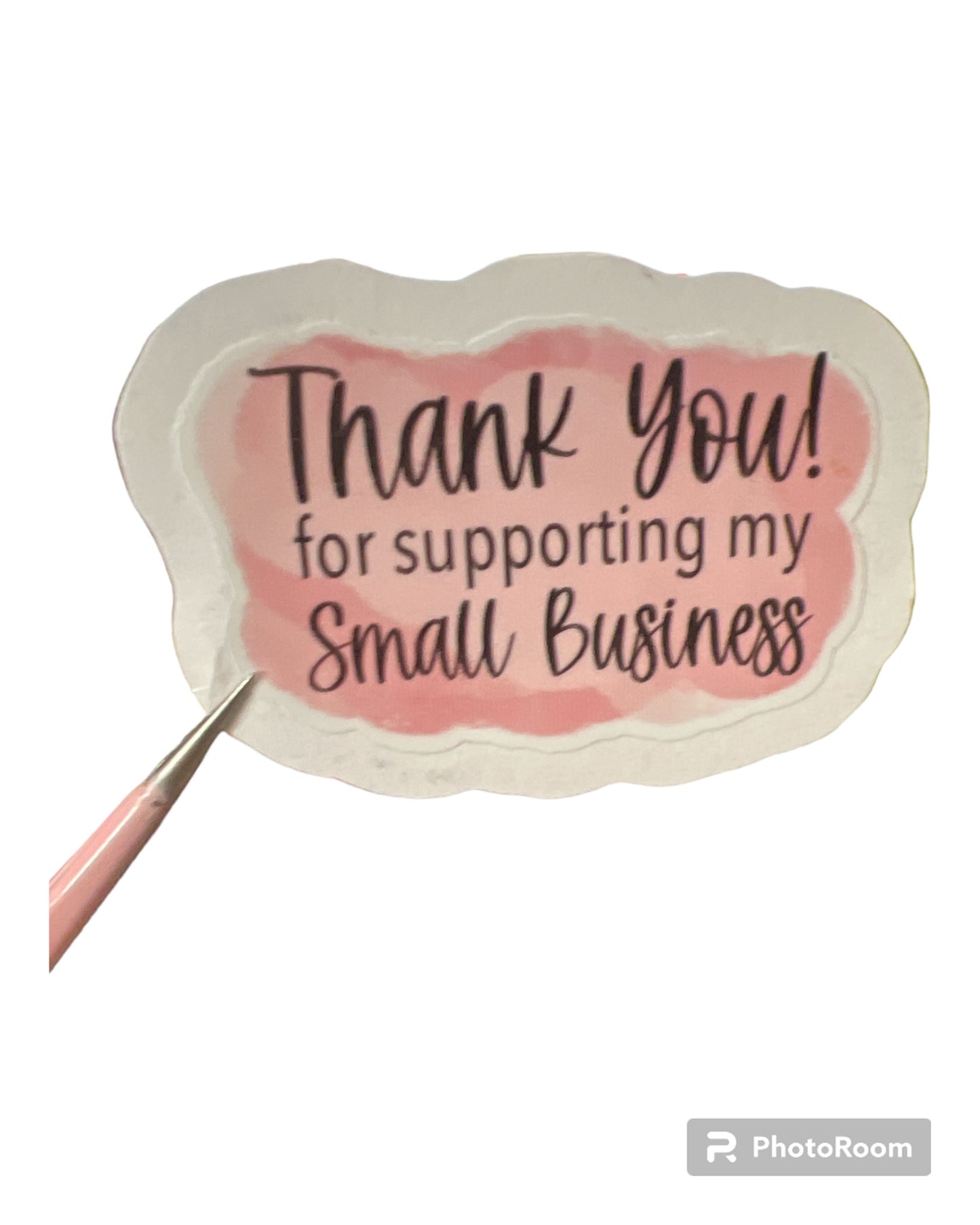 Thank You For Supporting My Small Business Die Cut Stickers Packing Labels Set of 24