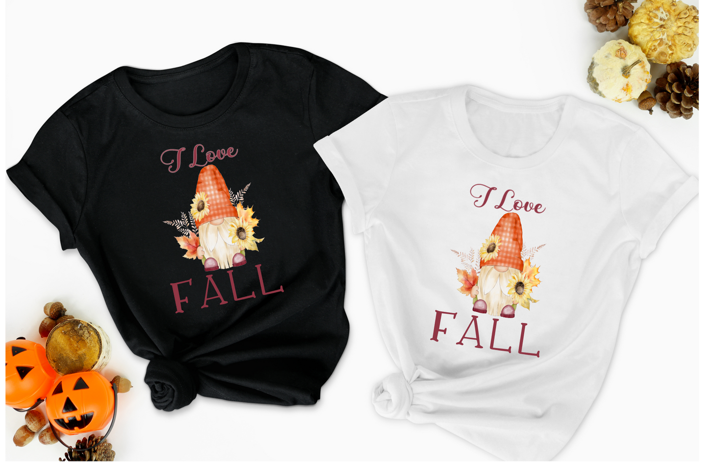 I Love Fall Gnome Tee