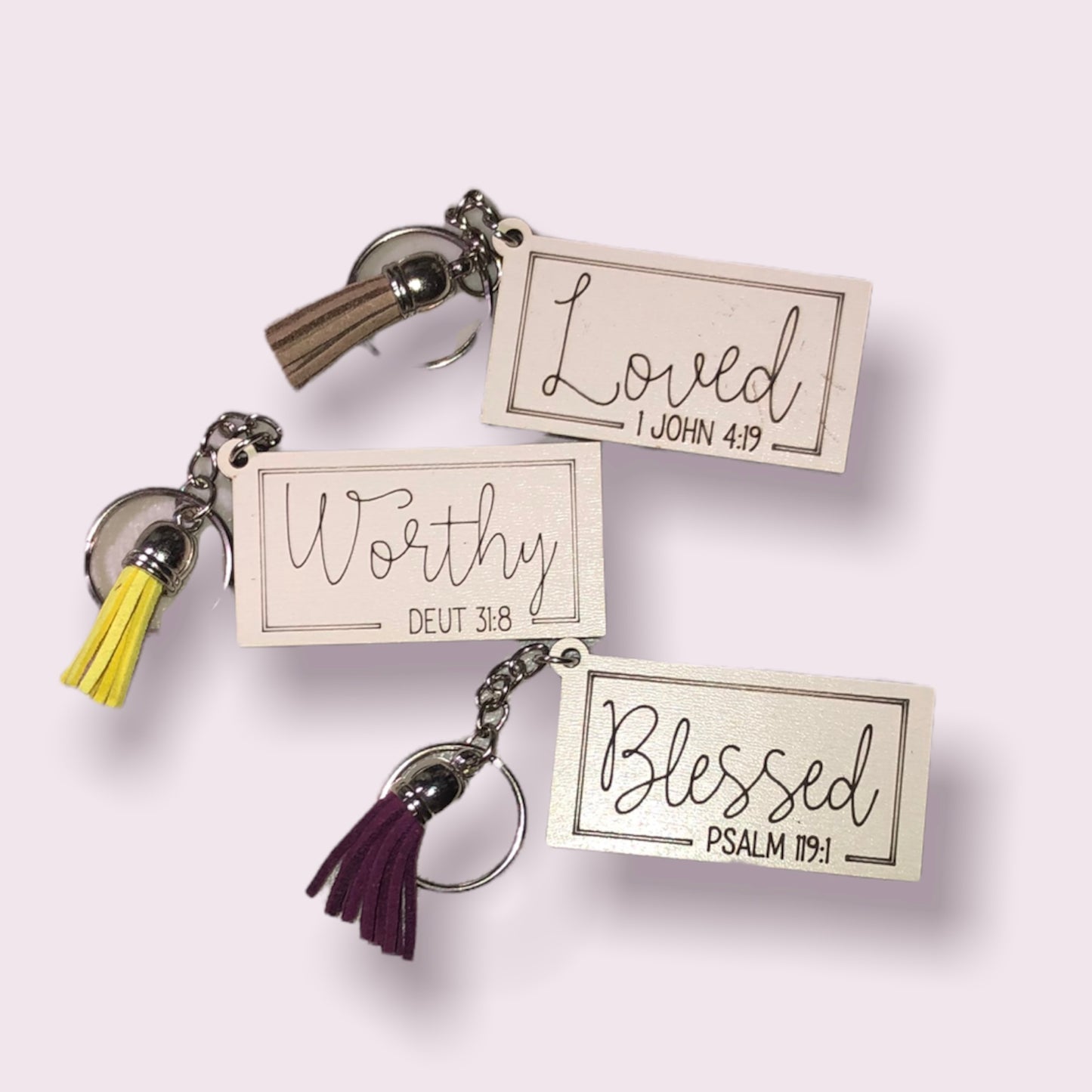 Inspirational Verse Keychain