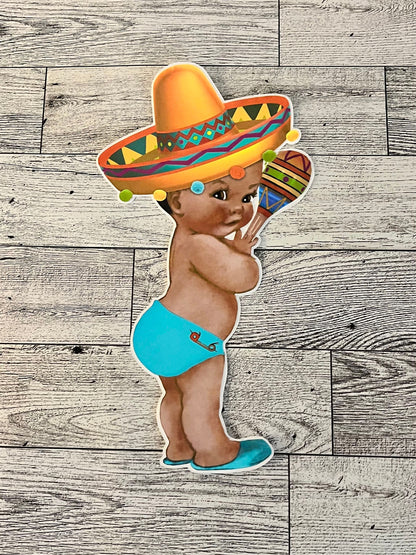 Senor Baby Party Cut Outs For Centerpieces Wall Decor