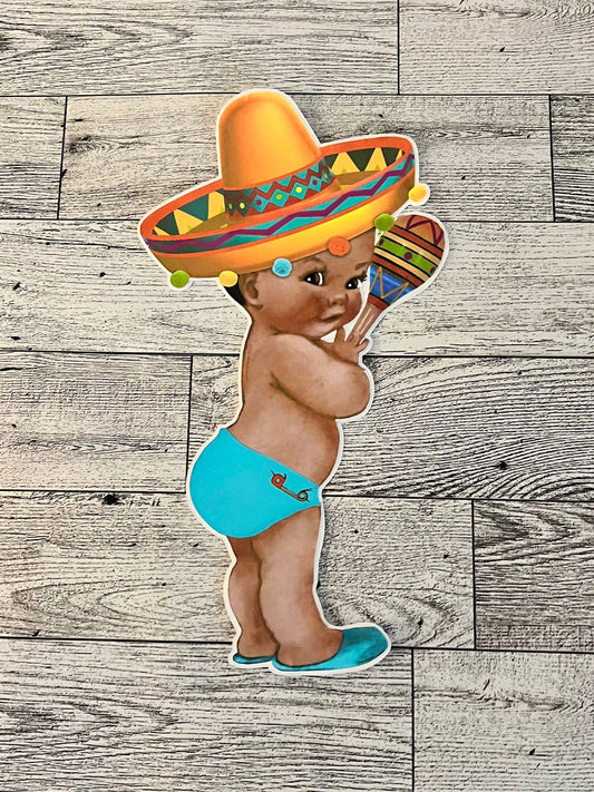 Senor Baby Party Cut Outs For Centerpieces Wall Decor