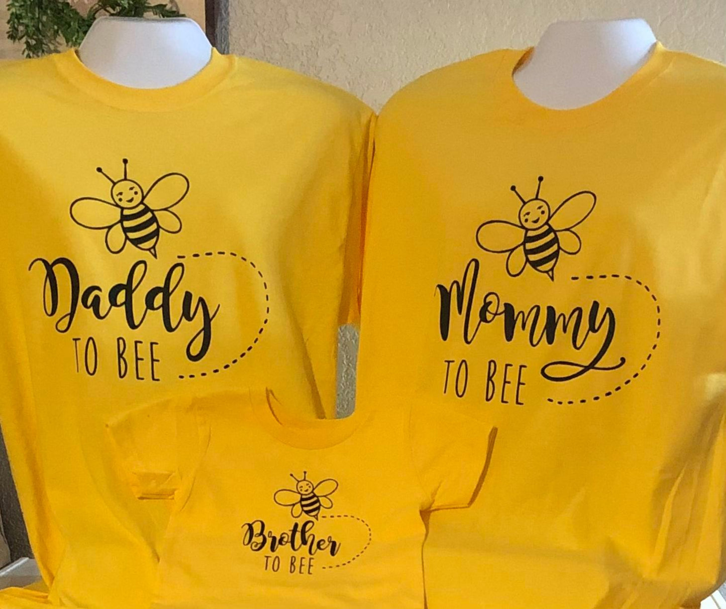 Mommy To Bee Family Baby Shower Shirts Custom Baby Shower Shirt